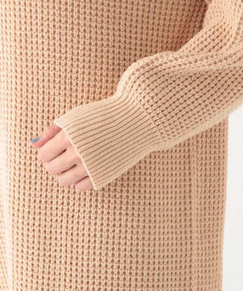 studio CLIP（スタディオクリップ）の「7ゲージコットンアクリルワッフルワンピース（ワンピース/ドレス・オフホワイト/ブラック/ベージュ）」の7枚目の写真
