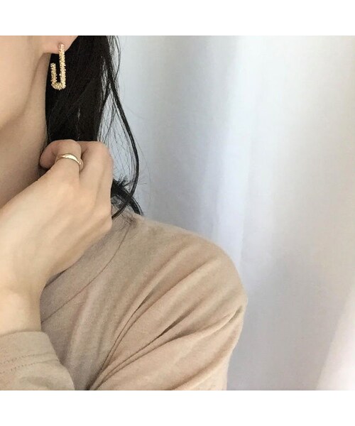 no brand（ノーブランド）の「スクエアピアス（ピアス（両耳用）・レディース・その他）」の3枚目の写真