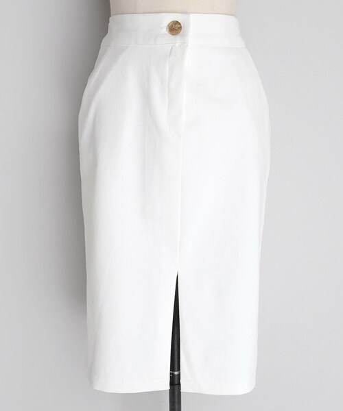 DHOLIC（ディーホリック）の「スリットHラインスカート（スカート・レディース・ピンク/ブルー/ブラック/ホワイト・FREE）」の2枚目の写真