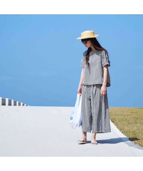 Sunny clouds(サニークラウズ)の「サニークラウズ feat. 田中帽子店 kazumiと田中さんで作ったカンカン帽(ファッション小物 > 帽子・レディース・ベージュ)」の10枚目の写真