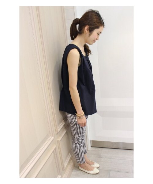 IENA（イエナ）の「ギンガムストレッチパンツ2（パンツ・レディース・グレー・34/36/38/40）」の12枚目の写真