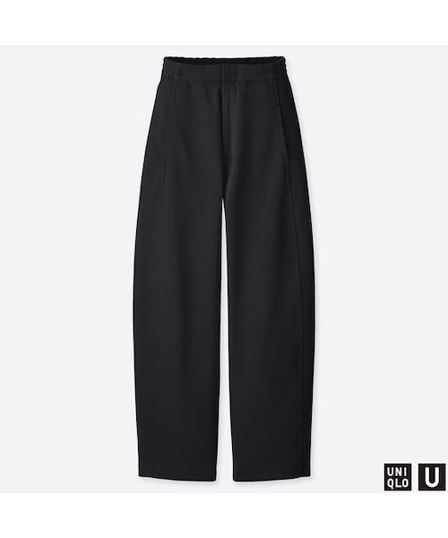 UNIQLO（ユニクロ）の「コットンダブルフェイスパンツ（その他パンツ・レディース・BROWN 34/NAVY 69/BLACK 09・XXL/S/L/M/XL）」の2枚目の写真