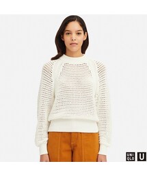 UNIQLO | メッシュオーバーサイズセーター（長袖）(ニット/セーター)
