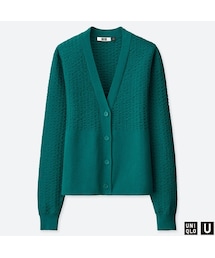 UNIQLO | コットンバルーンスリーブカーディガン（長袖）(カーディガン/ボレロ)
