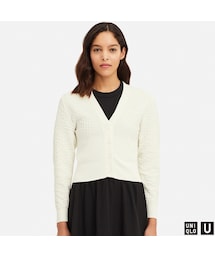 UNIQLO | コットンバルーンスリーブカーディガン（長袖）(カーディガン/ボレロ)