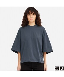 UNIQLO | オーバーサイズスクエアＴ（5分袖）(Tシャツ/カットソー)
