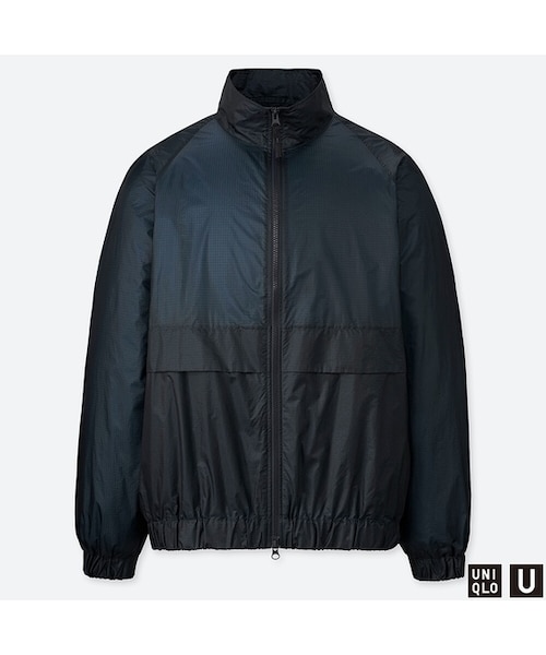 UNIQLO（ユニクロ）の「ポケッタブルトラックジャケット（ブルゾン・メンズ・GREEN 55/BLACK 09/BLUE 67/YELLOW 47/PURPLE 78・XL/XXL/L/M/S）」の3枚目の写真