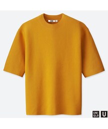 UNIQLO | ミラノリブクルーネックセーター（半袖）(ニット/セーター)