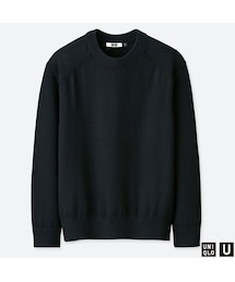 UNIQLO | コットンカシミヤクルーネックセーター（長袖）(ニット/セーター)
