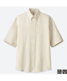UNIQLO | プレミアムリネンワイドフィットシャツ（半袖）(シャツ/ブラウス)