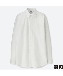 UNIQLO | エクストラファインコットンブロードストライプシャツ（長袖）(シャツ/ブラウス)