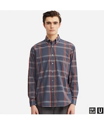UNIQLO | ワイドフィットチェックシャツ（長袖）(シャツ/ブラウス)