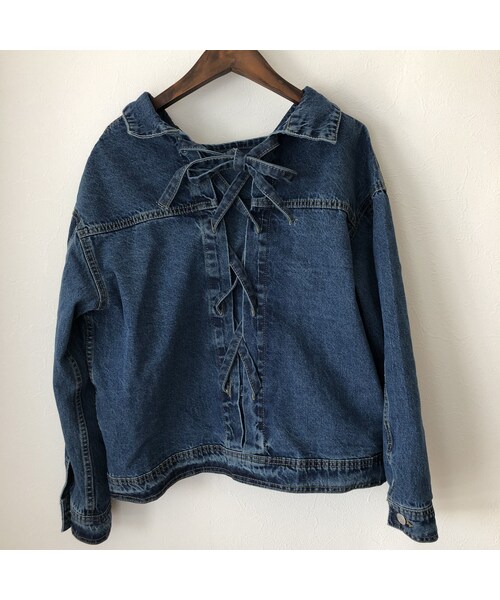 copine（コピン）の「再入荷！着るだけで抜き襟！おしゃれGジャン（デニムジャケット・レディース・その他）」の14枚目の写真