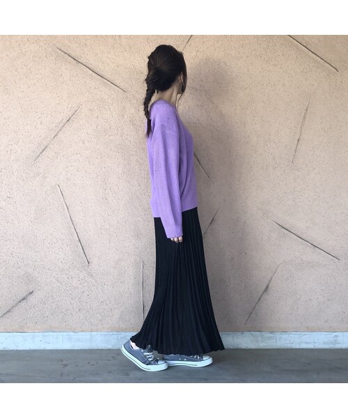 copine（コピン）の「シフォンプリーツロングスカート【クリックポスト対象商品】（スカート・レディース・その他）」の9枚目の写真