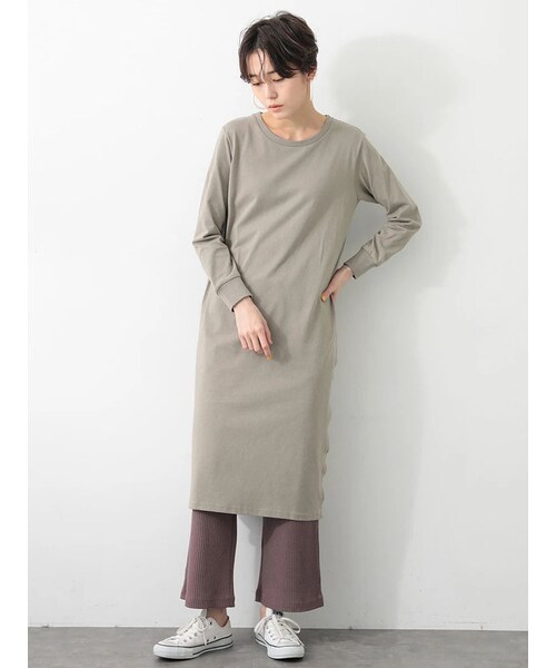 koe（コエ）の「リブパンツ（その他・グレー/キャメル・F）」の10枚目の写真