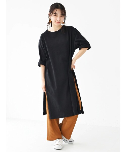 koe（コエ）の「リブパンツ（その他・グレー/キャメル・F）」の6枚目の写真