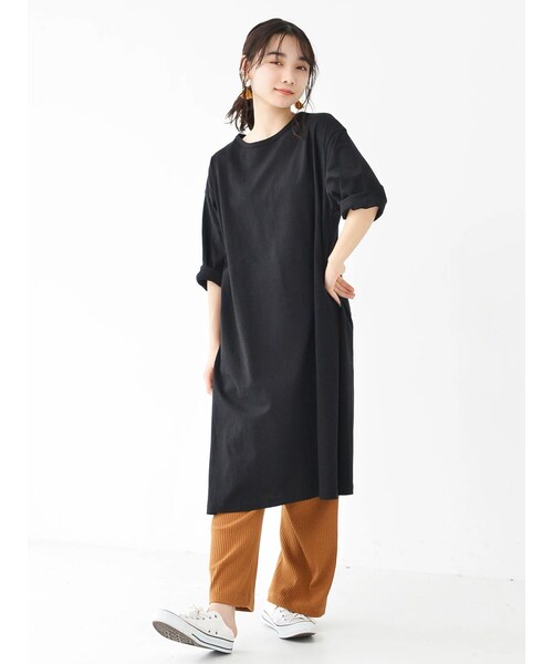 koe（コエ）の「リブパンツ（その他・グレー/キャメル・F）」の5枚目の写真