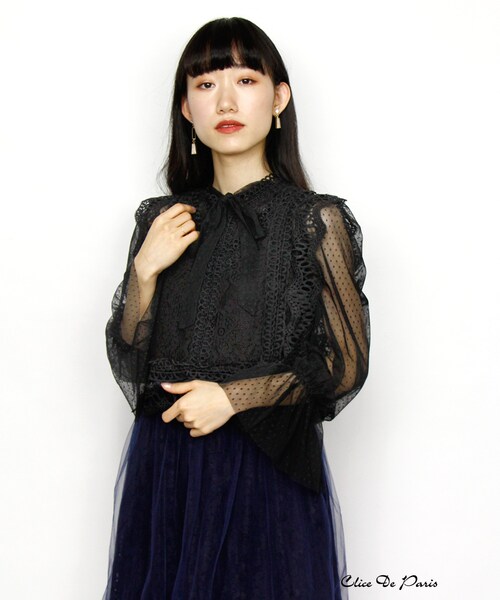 Par Avion パラビオン の K 肩レーストップス トップス Wear