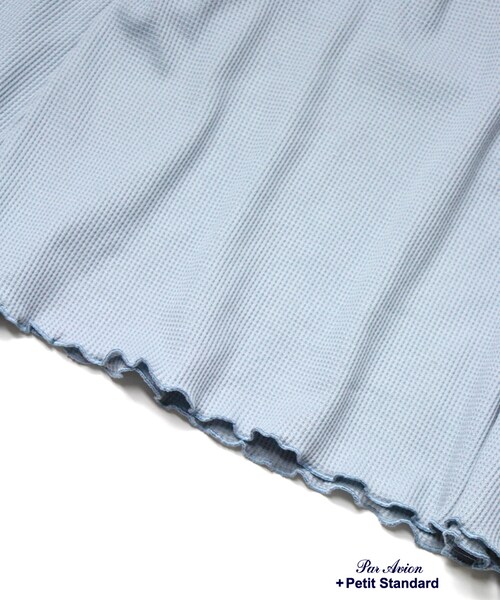 paravion（パラビオン）の「ワッフルトップス（トップス・レディース・オフ/ブルー/ベージュ・ONE）」の14枚目の写真