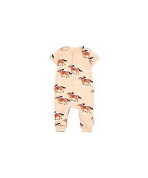 cache cache | tinycottons "HORSE FUN RUN" SS  ONE-PIECE(ロンパース)