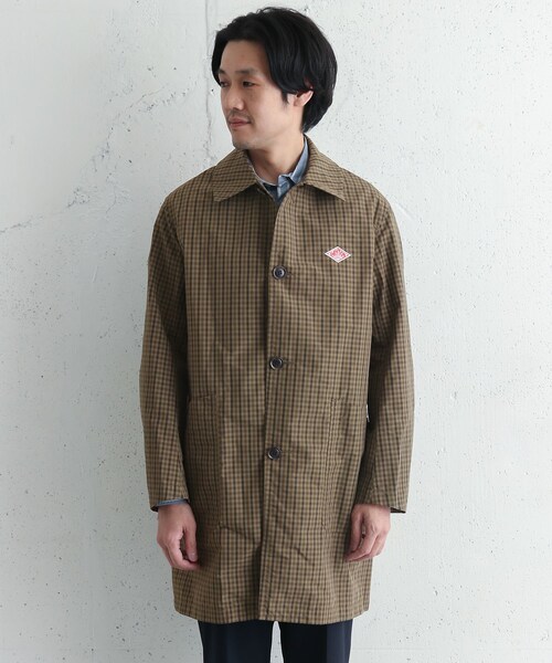 DANTON(ダントン)の「DANTON NYLON TAFFETA CHECK COAT(ジャケット/アウター・メンズ・BLK WATCH/BRN CHECK・38/40)」の6枚目の写真