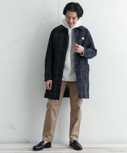 DANTON(ダントン)の「DANTON NYLON TAFFETA CHECK COAT(ジャケット/アウター・メンズ・BLK WATCH/BRN CHECK・38/40)」の5枚目の写真