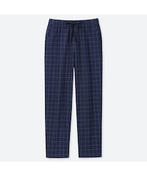 UNIQLO | コットンリラックスアンクルパンツ（チェック）(その他パンツ)