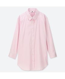 UNIQLO | スーピマコットンストレッチストライプシャツ（7分袖）(シャツ/ブラウス)