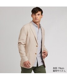 UNIQLO | リネンコットンジャケット（スリムフィット）(その他アウター)