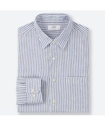UNIQLO | プレミアムリネンストライプシャツ（長袖）(シャツ/ブラウス)