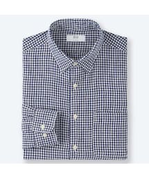 UNIQLO | プレミアムリネンチェックシャツ（長袖）(シャツ/ブラウス)