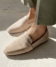 DHOLIC | 2TYPEステッチスエード調ローファー(ローファー)