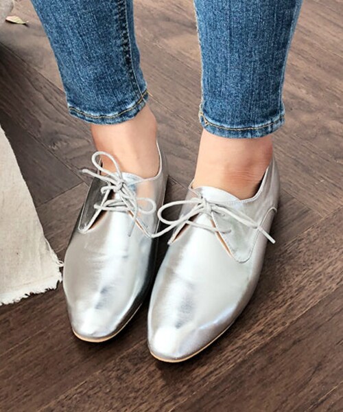 DHOLIC（ディーホリック）の「フラットラウンドトゥシューズ（その他シューズ・レディース・ベージュ/シルバー/ブラック・230/235/240/245/250）」の3枚目の写真