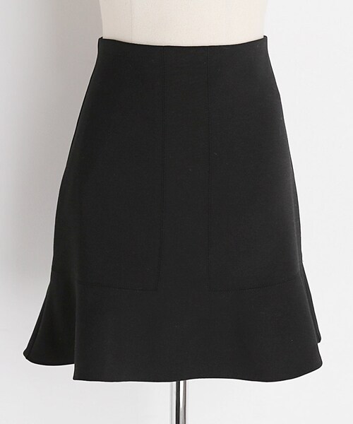 DHOLIC(ディーホリック)の「ステッチフレアヘムミニスカート(スカート・レディース・ホワイト/ピンク/ブラック・S/M)」の2枚目の写真