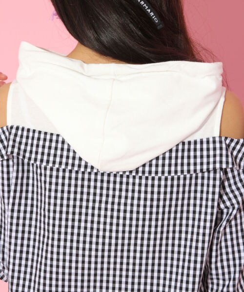 repipi armario（レピピ アルマリオ）の「カサネギフウカタアキシャツ（トップス・ギンガムチェック/ストライプ）」の12枚目の写真