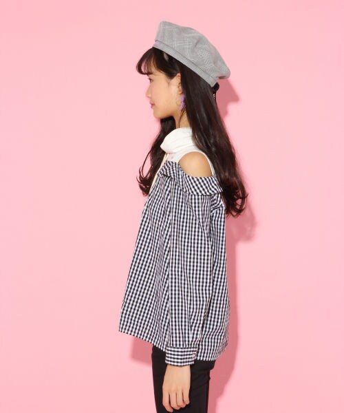 repipi armario（レピピ アルマリオ）の「カサネギフウカタアキシャツ（トップス・ギンガムチェック/ストライプ）」の5枚目の写真