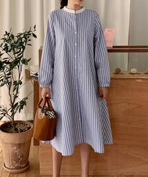 DHOLIC | ストラップSETダブルストライプワンピース(ワンピース)