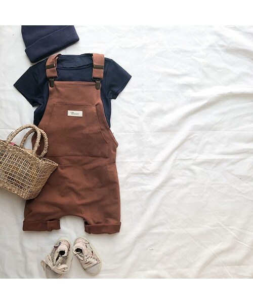 cache cache（カシュ カシュ）の「Little HEDONIST  SHORT  LEGGED  SALOPETE  (MOCHA）SIZE86（その他パンツ・キッズ・その他）」の5枚目の写真