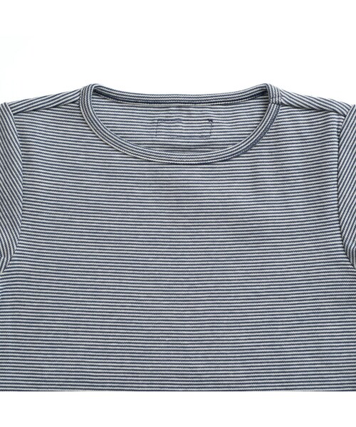 cache cache（カシュ カシュ）の「Little HEDONIST　SHIRT ISABEL（ BLACK IRIS／STRIPED）SIZE86（Tシャツ/カットソー・キッズ・その他）」の4枚目の写真