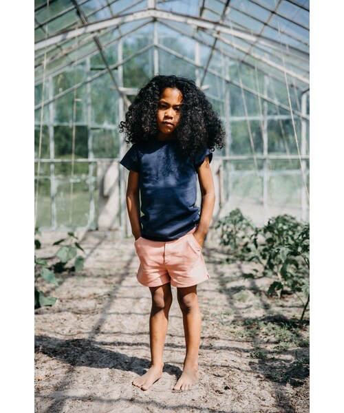 cache cache（カシュ カシュ）の「Little HEDONIST　SHIRT ISABEL（ BLACK IRIS ）SIZE86（Tシャツ/カットソー・キッズ・その他）」の5枚目の写真