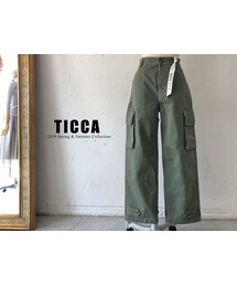 【FRAMeWORK】TICCA ティッカ ミリタリーパンツ TICCA ティッカ カーゴパンツ TBES-051 春夏 定番 : バッグと