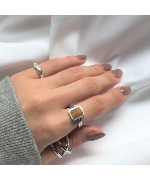 no brand（ノーブランド）の「stone ring /silver925（リング・レディース・その他）」の2枚目の写真