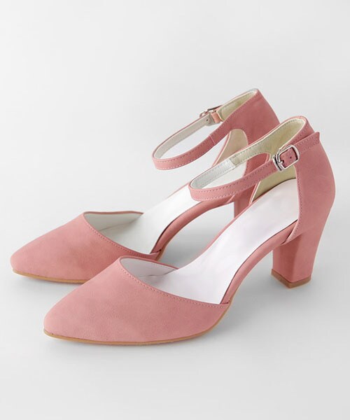 DHOLIC（ディーホリック）の「ストラップミドルヒールシューズ（その他シューズ・レディース・グレー/ピンク/ベージュ/イエロー/ブラック/オレンジ・225/230/235/240/245/250）」の5枚目の写真