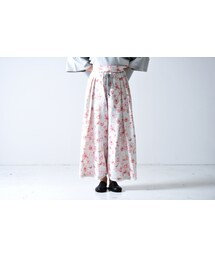 sneeuw | sneeuw ボタニカルプリントドローワイドパンツ flower(その他パンツ)