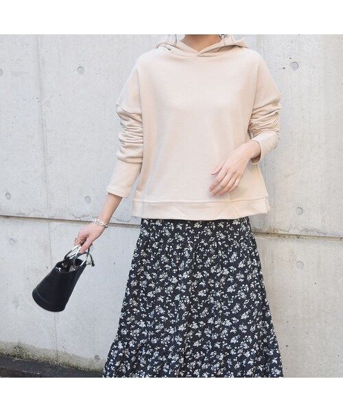 no brand（ノーブランド）の「[ NEW ]ベーシックフーディーPO（スウェット・レディース・その他）」の3枚目の写真