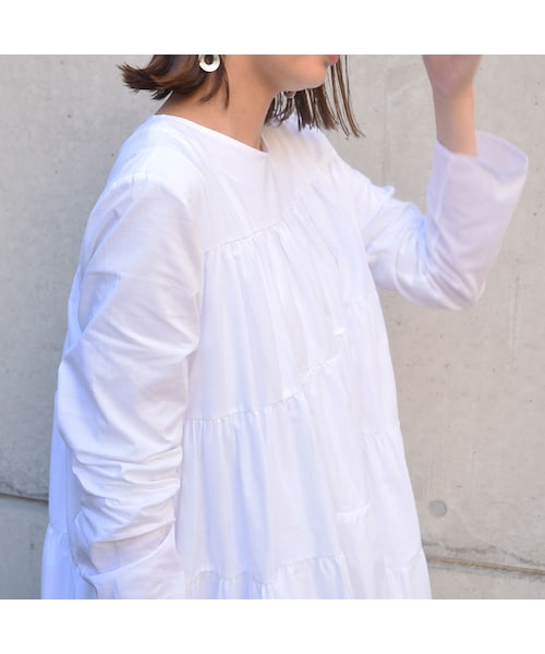 no brand（ノーブランド）の「フェアリーコットンOne-Piece(ティアード5段)（ワンピース・レディース・その他）」の8枚目の写真