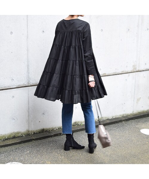 no brand（ノーブランド）の「フェアリーコットンOne-Piece(ティアード5段)（ワンピース・レディース・その他）」の3枚目の写真