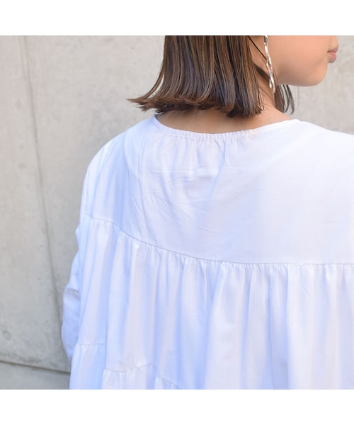 no brand（ノーブランド）の「フェアリーコットンOne-Piece(ティアード5段)（ワンピース・レディース・その他）」の7枚目の写真