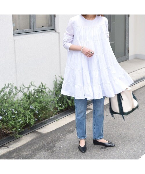 no brand（ノーブランド）の「フェアリーコットンOne-Piece(ティアード5段)（ワンピース・レディース・その他）」の4枚目の写真