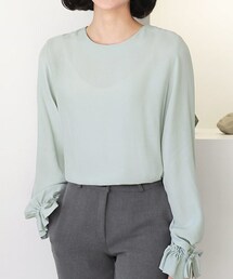 DHOLIC | ドローストリングスリーブブラウス(シャツ/ブラウス)